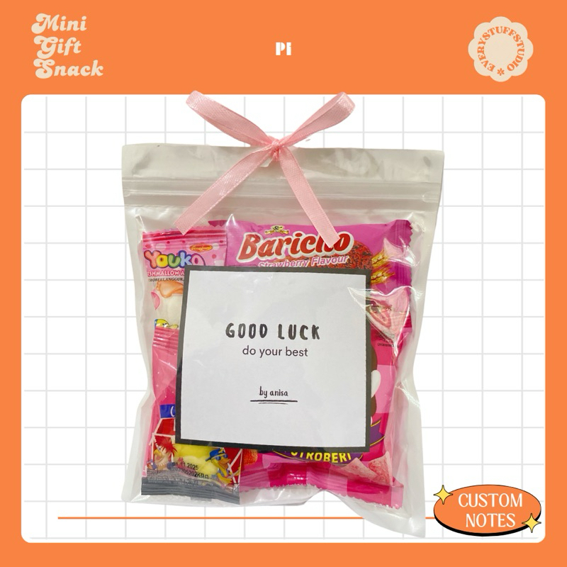 

MINI GIFT SNACK - CUSTOM TULISAN SQURE | FREEBIES | HAMPERS MINI