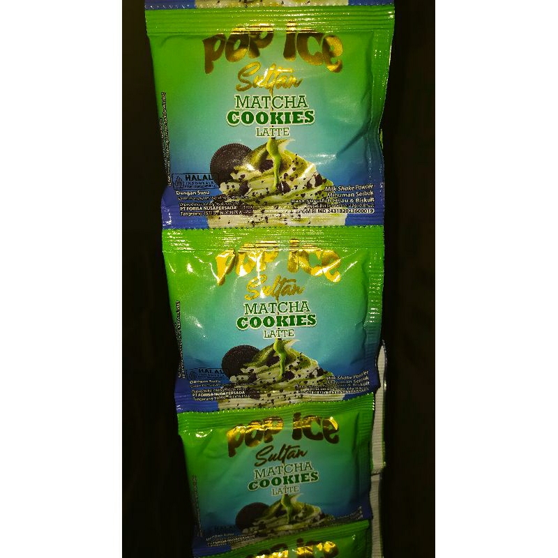 pop ice rasa matcha cookies late
