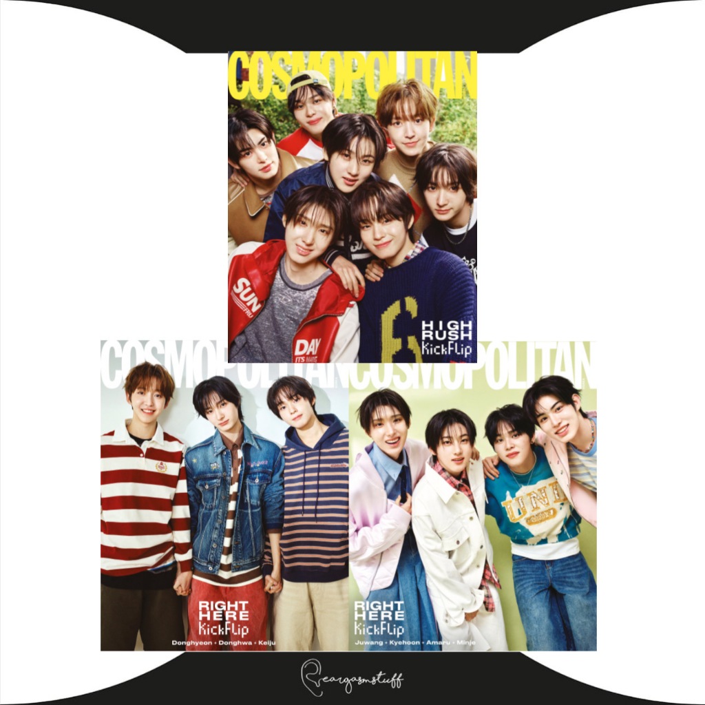 COSMOPOLITAN KOREA MAGAZINE MAY 2025 KICKFLIP / SUNGJAE & BONA / ONF / SONG GEONHEE / SEO KANGJOON /