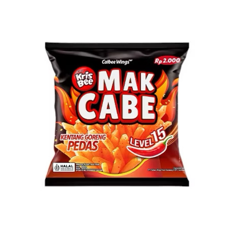 

Mak cabe kris bee snack kentang goreng pedas @20g