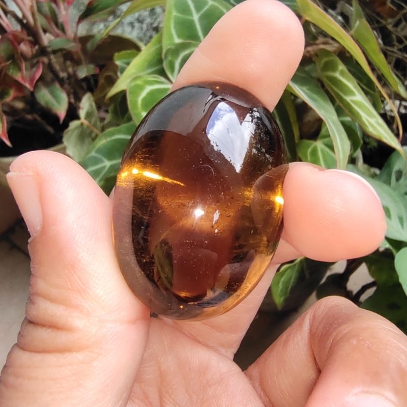 Batu Akik Kecubung Kopi Smoky Quartz - Kecubung Teh