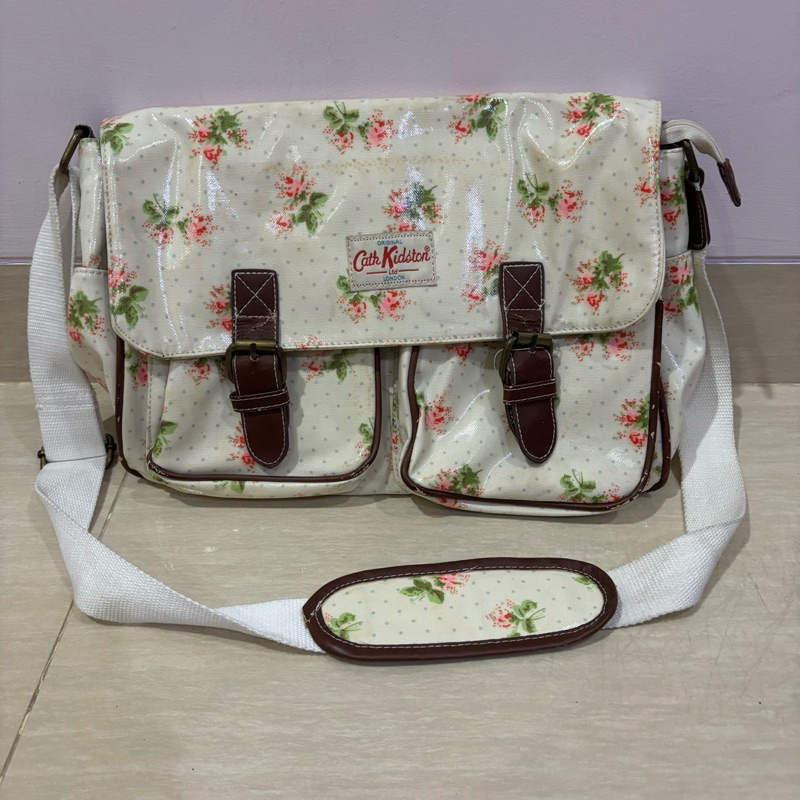 Cath Kidston Ltd London Women Sling Crossbody Bag White - Tas Wanita Putih Original Waterproof