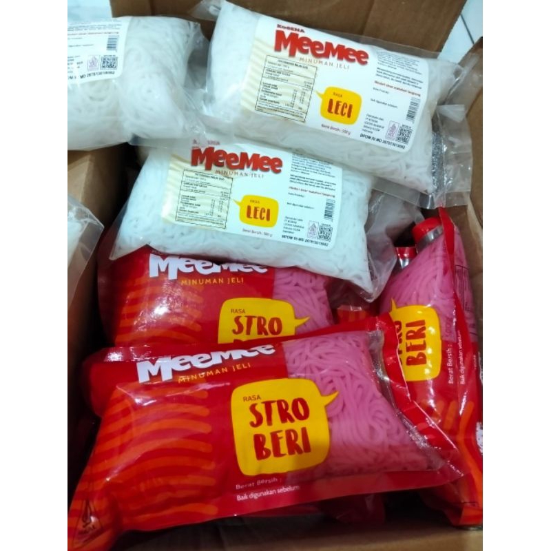 

Mie jelly (Jelly mie warna pinky/putih)