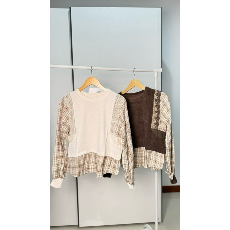 blouse kodorai kotak kotak | blouse