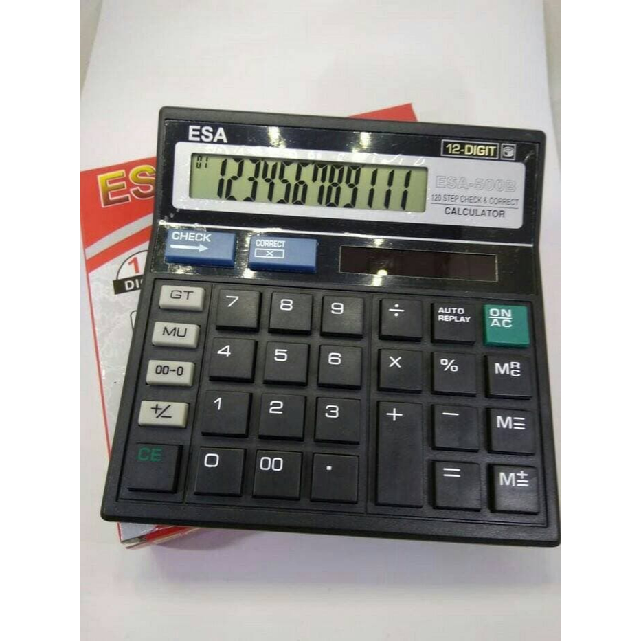 

Kalkulator ESA 512 12 Digit - Calculator Check Auto Power off Calculator Dagang