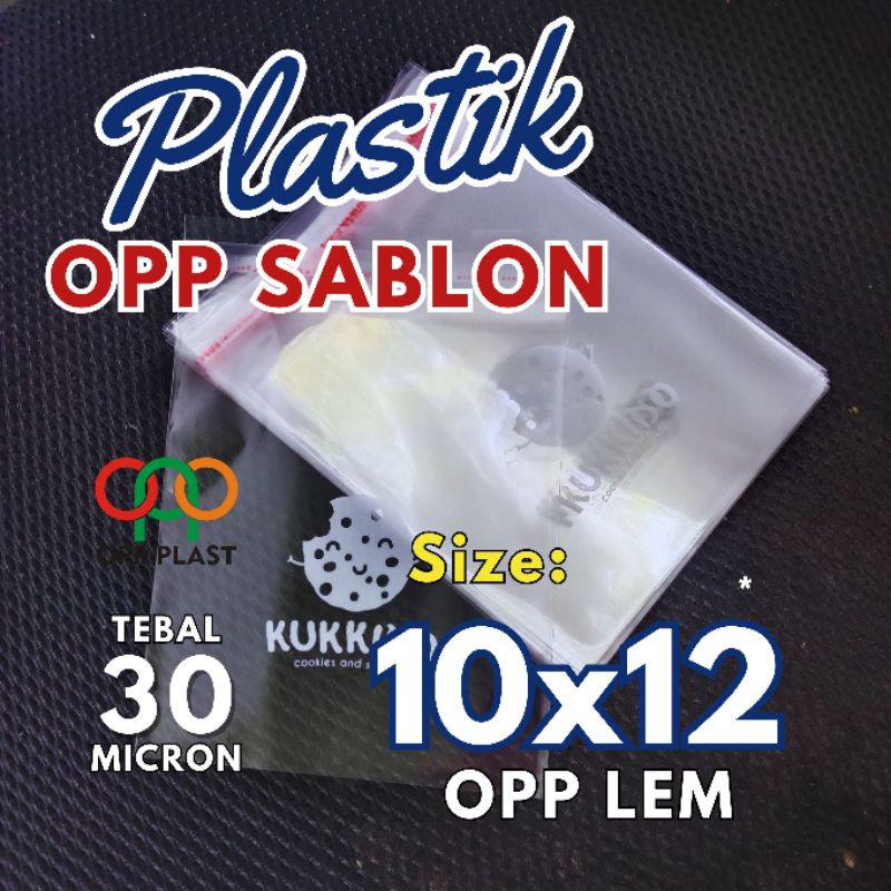 

Plastik OPP 10x12 Sablon | 1000 pcs | Tebal 30 micron
