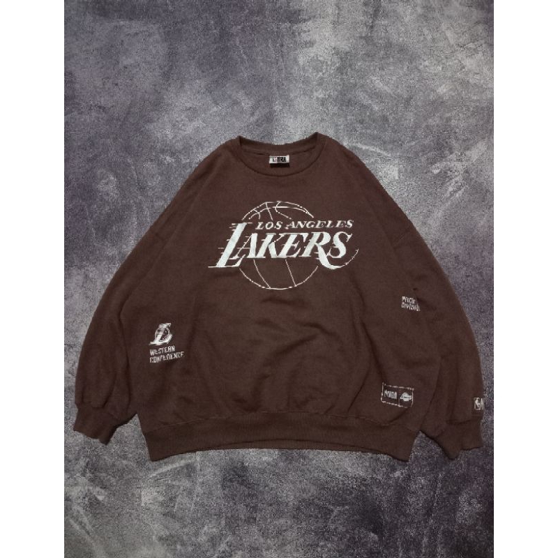 ( CN ) CREWNECK / SWEATERS NBA LAKERS OVERSIZE BRANDED ORIGINAL TERBAIK
