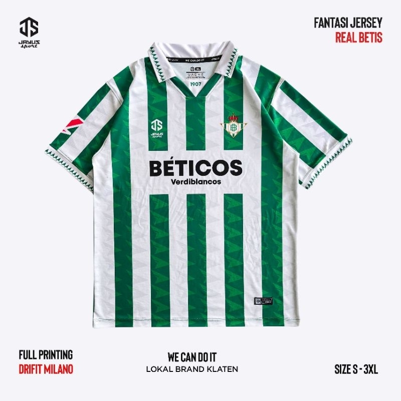 Jersey Fantasy Real Betis | Kaos Real Betis Keren | Jersey Klasik | Kaos Bola 2025