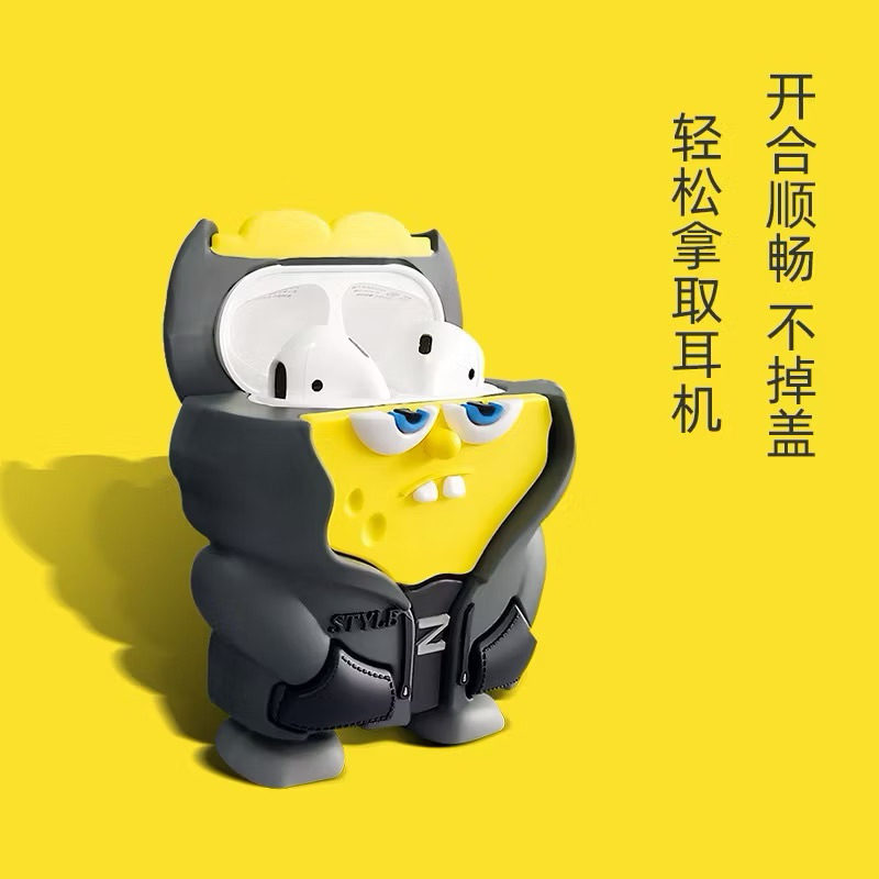 (HANYA CASING) Casing Airpods Gen 1/2 Premium Lucu Toothless Baymax Hitam Nintendo Gen Karakter Kart