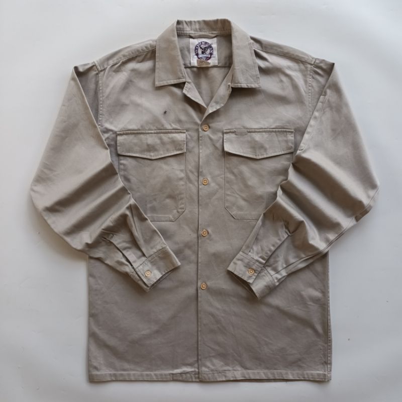 WORKBOX WORK SHIRT OUTER DOUBLE POCKET