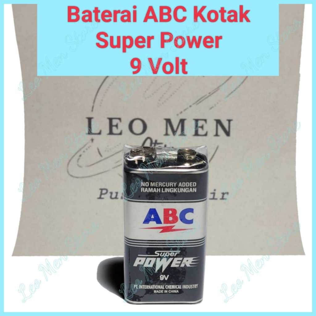 Baterai Kotak ABC 9 Volt~Baterai Kotak 9 Volt~Baterai ABC Super Power 9 Volt~6F22~9 Volt