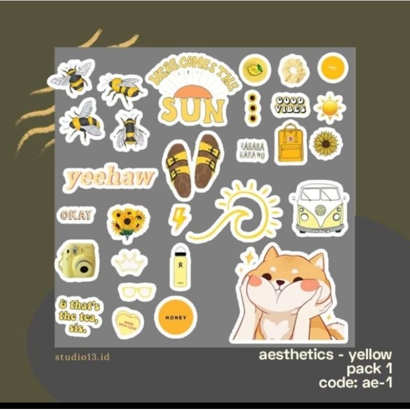 

stiker Aesthetic series