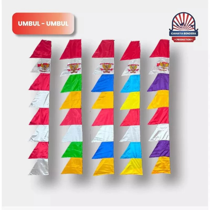 UMBUL UMBUL/BENDERA UMBUL UMBUL MERAH PUTIH DAN WARNA WARNI 2,7 METER