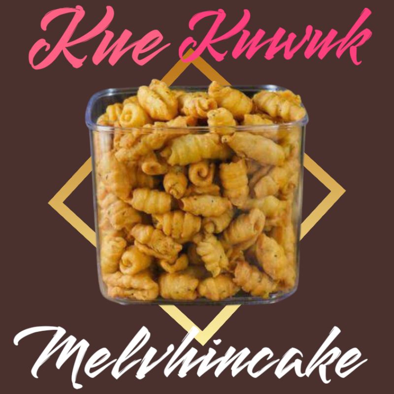 

1000ml renyah gurih kue kuwuk|kue garfu|kue bawang 3 macam rasa