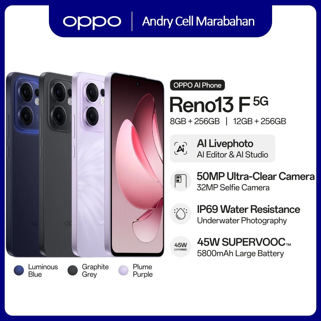 OPPO Reno13 F 5G 12GB+256GB & 8GB+256GB