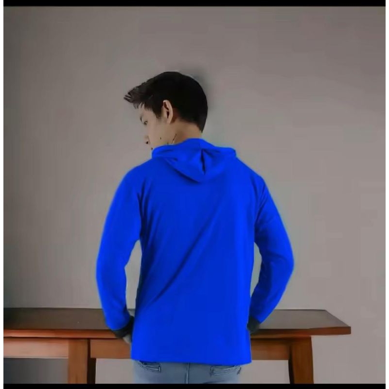 kaos polos pria lengan panjang model kupluk baju sawah lengan panjang kaos bertudung polos kaos Sawa
