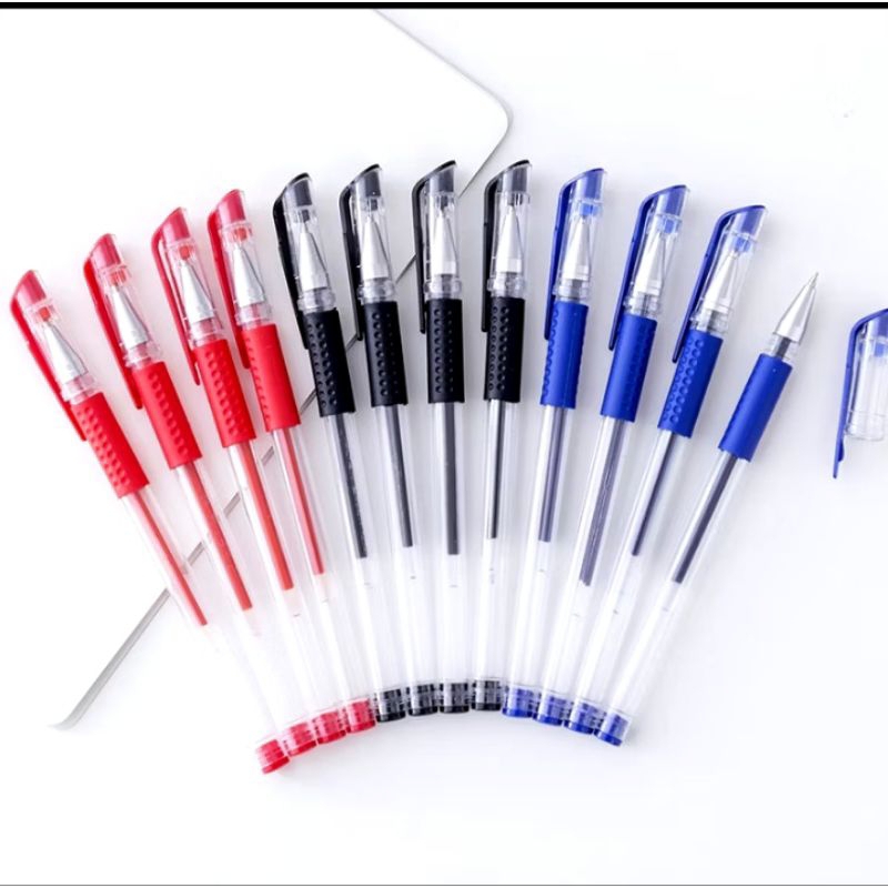 

Pulpen Tinta Gel Murah Ballpoint bolpoin Hitam, Merah, Biru