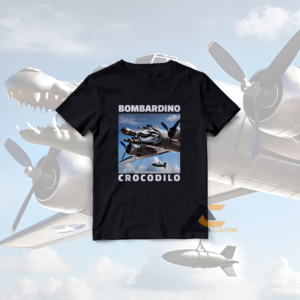 KAOS ANAK ANOMALI BOMBARDINO CROCODILO BISA TAMBAH NAMA / BAJU ANAK BOMBARDINO CROCODILO