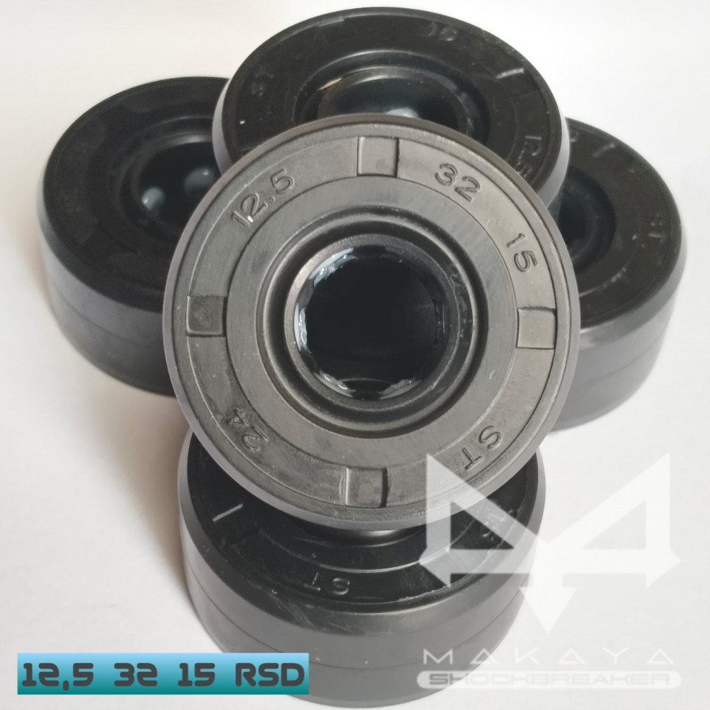 12,5 32 15 mm RSD Oil Seal Shock Breaker Belakang Tabung Moped (Bebek) Matic Yosimura DBS GAZI Red I