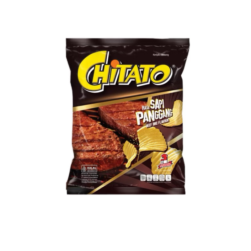 

Chitato potato chips rasa sapi panggang @15g