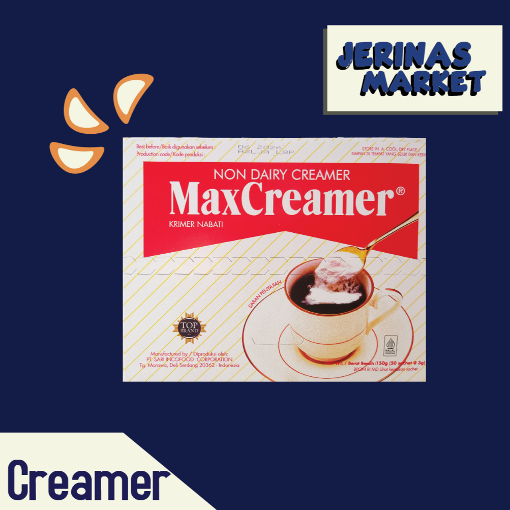 

Max Creamer Non Dairy Sachet (50 pcs x 3gr)