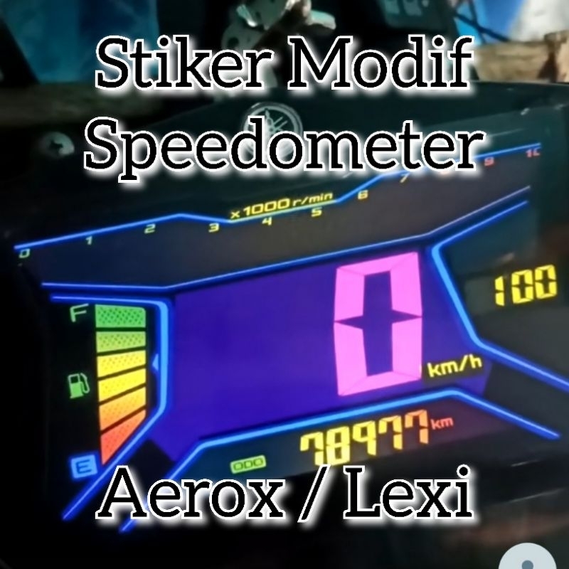 Stiker Modif Speedometer Aerox Lexi