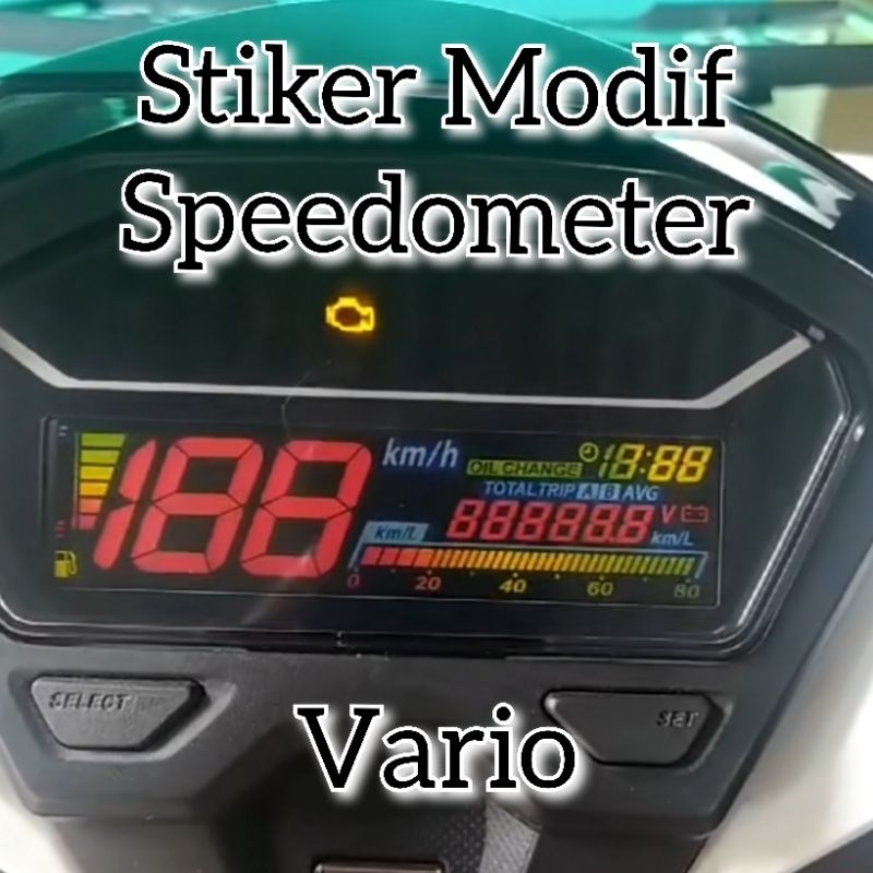 Stiker Modif Speedometer Vario 125 150 160