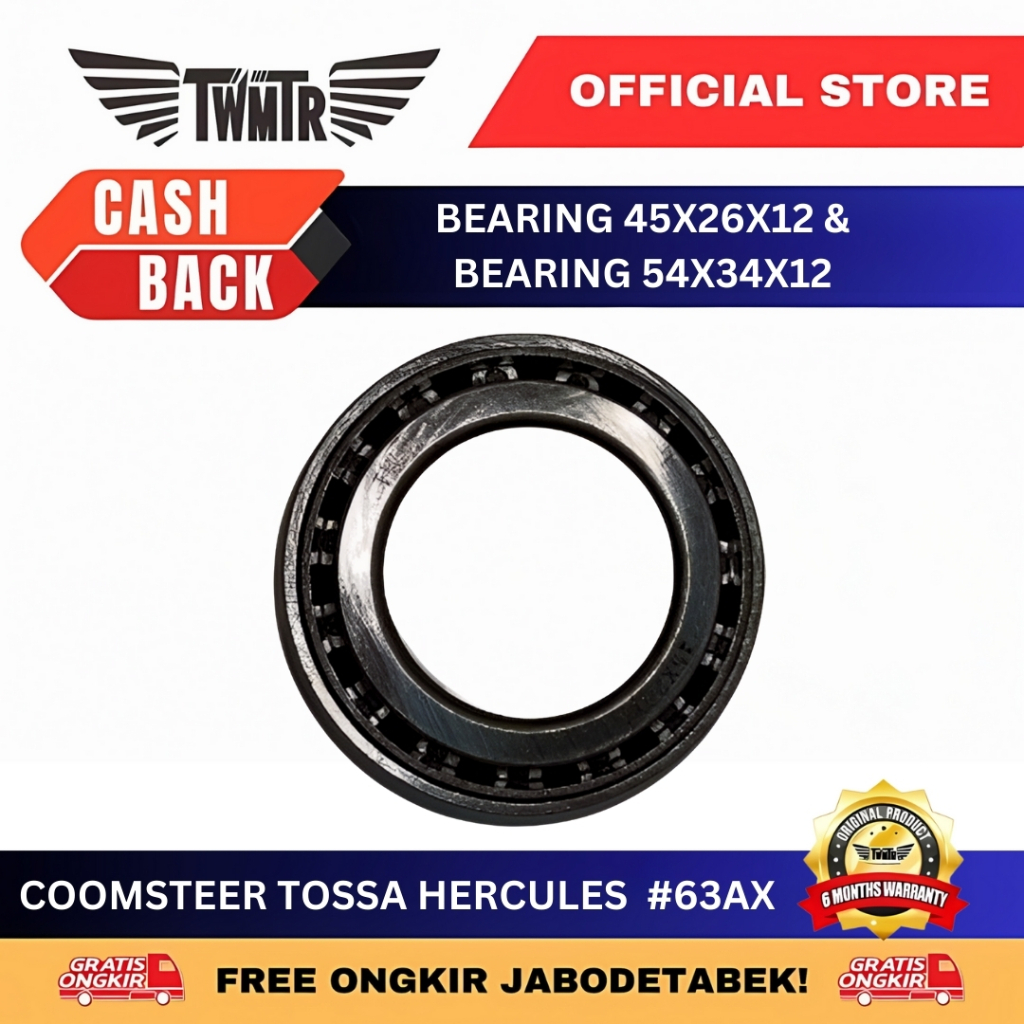 TWMTR 63.AX - BEARING 45X26X12 DAN BEARING 54X34X12 / COMSTEER TOSSA HERCULES