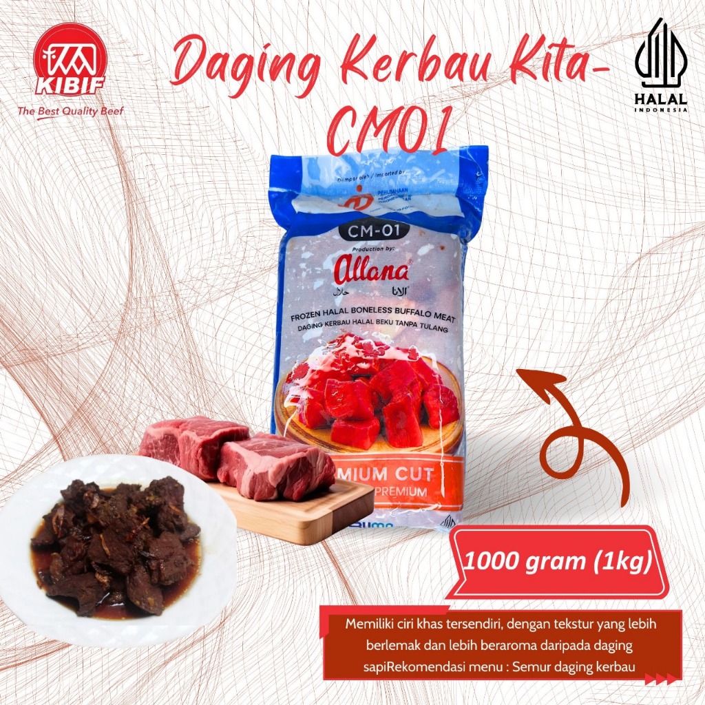 

Daging Kerbau 1 KG
