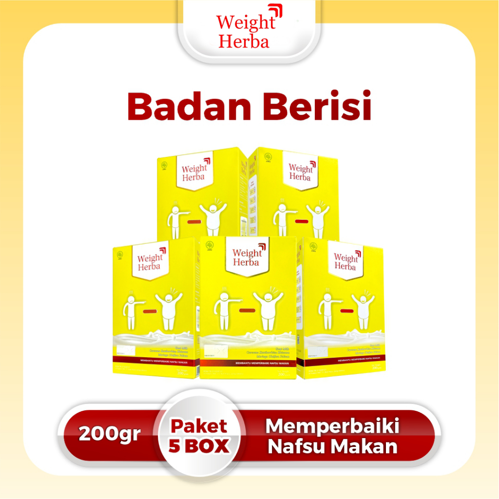 

Susu Weight Herba Paket 5 Box : Formula Susu Kambing untuk Kenaikan Berat Badan Efektif Isi 200 Gram