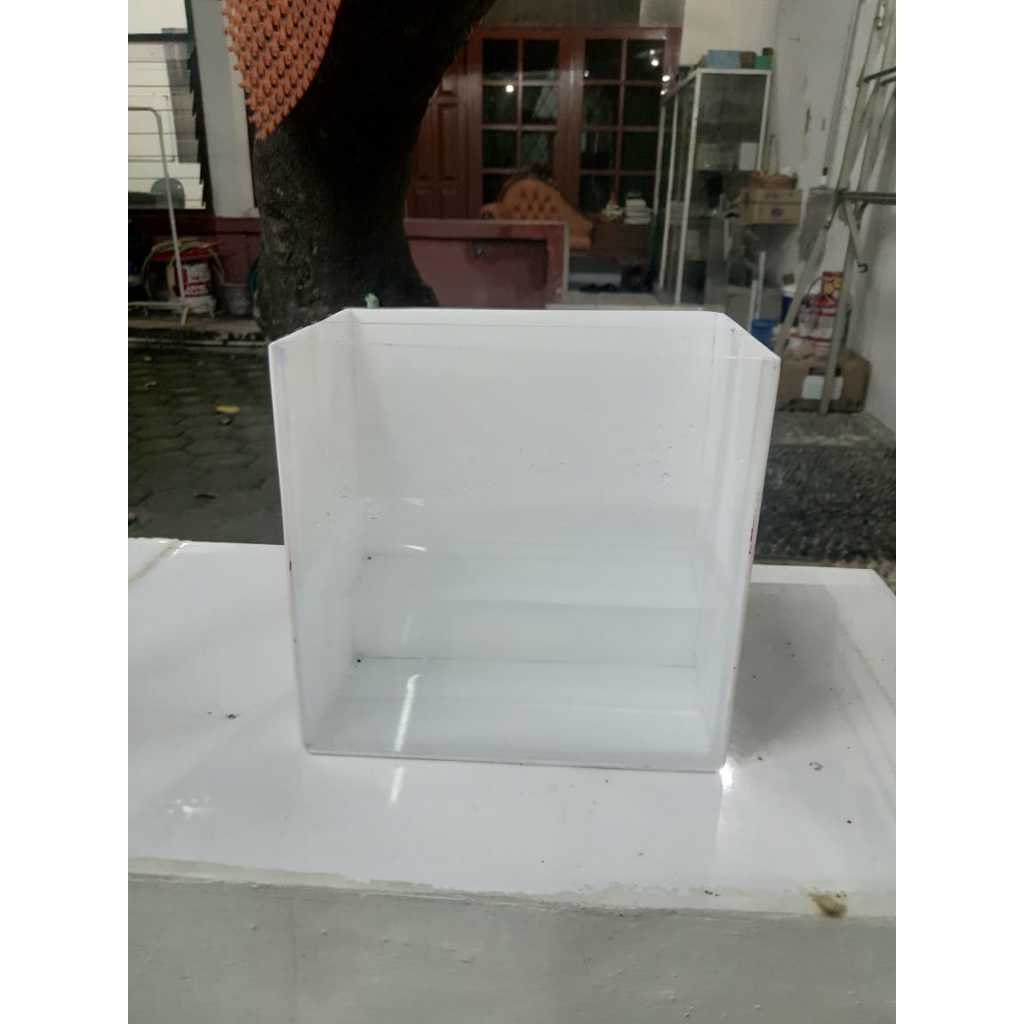 Paket akuarium acrylic background belakang putih