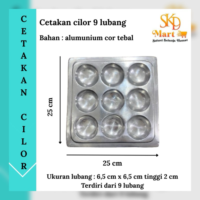 Cetakan Cilor 9 Lubang