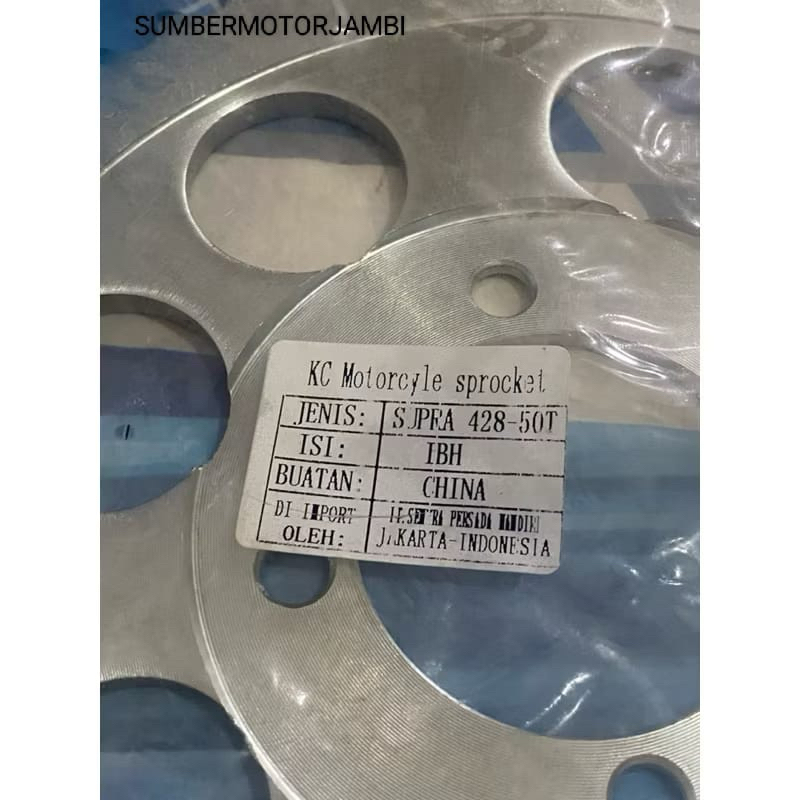 GEAR BELAKANG SUPRA 428 50T KC