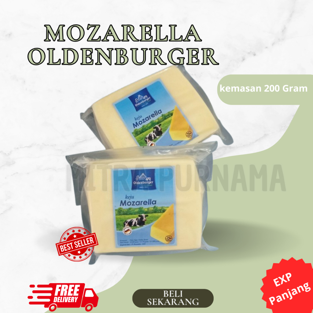 

Keju Mozarella Oldenburger 200gram