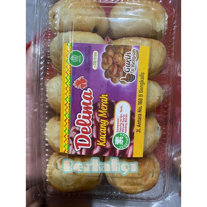 

Delima Bakpia Kacang Merah kue Tausa pia Kacang merah vegetarian