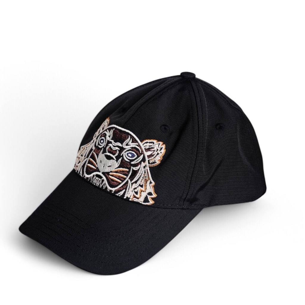 [READY STOCK] KENZO MEN TIGER BASEBALL CANVAS CAP IN BLACK