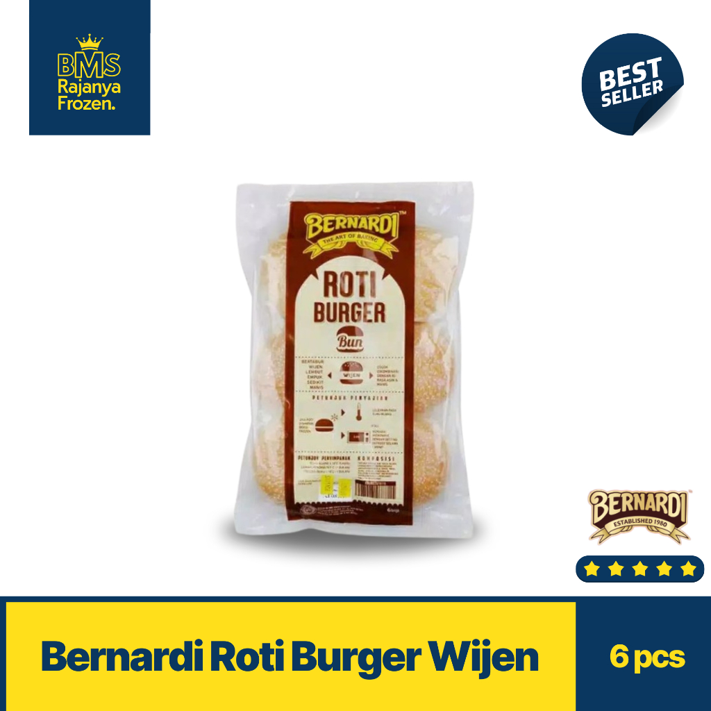 

Bernardi Roti Burger Wijen Isi 6pcs