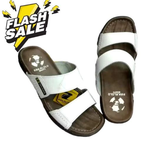 Sandal Kulit Casual Pria Pakalolo N2353 Leather Original - Putih