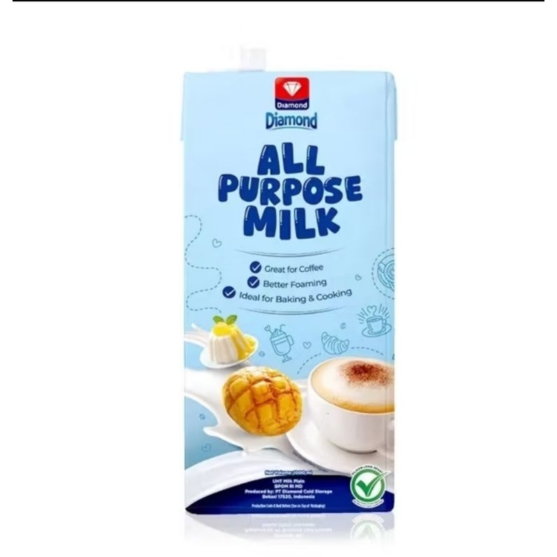 

Diamond All Purpose Milk,susu UHT 1L