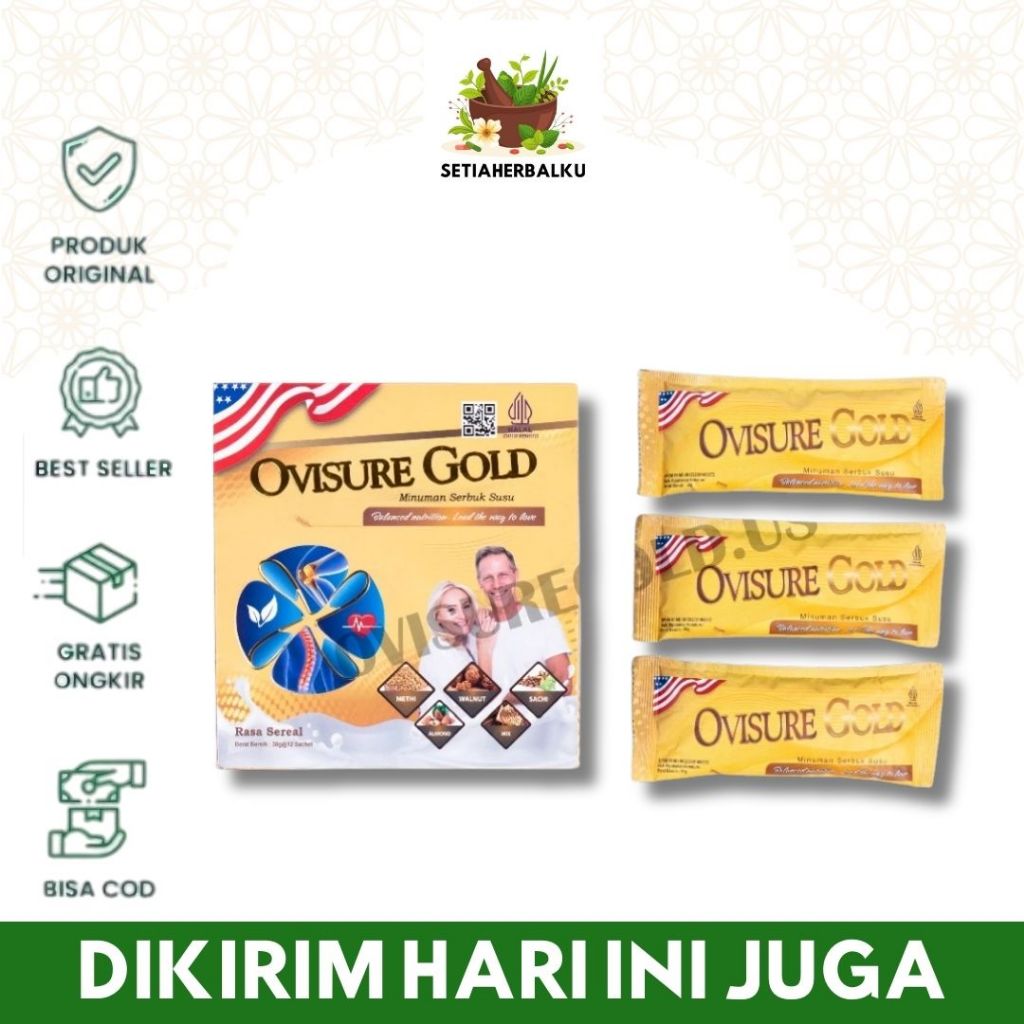 

OVISURE GOLD MILK SUSU OBAT TULANG DAN SENDI YG SEHAT 100% ORI