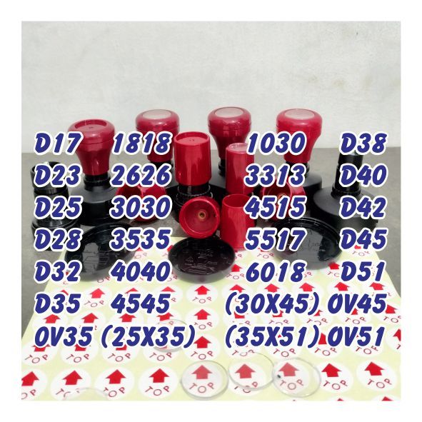 

Gagang Stempel Flash / Warna BULAT DAN KOTAK D40 D42 D45 1030 3535 4040