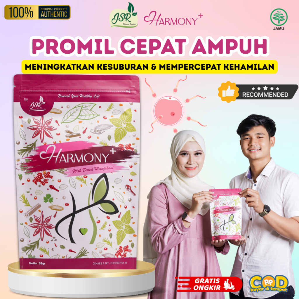 

JSR Harmony – Herbal Promil Ampuh Cepat Hamil & Penyubur Kandungan Detox Rahim with Manjakani