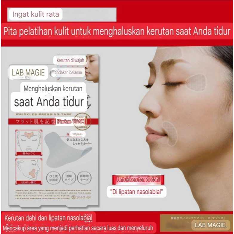 Stiker Kecantikan Untuk garis alis , Garis sudut mata dan kerutan Peregangan