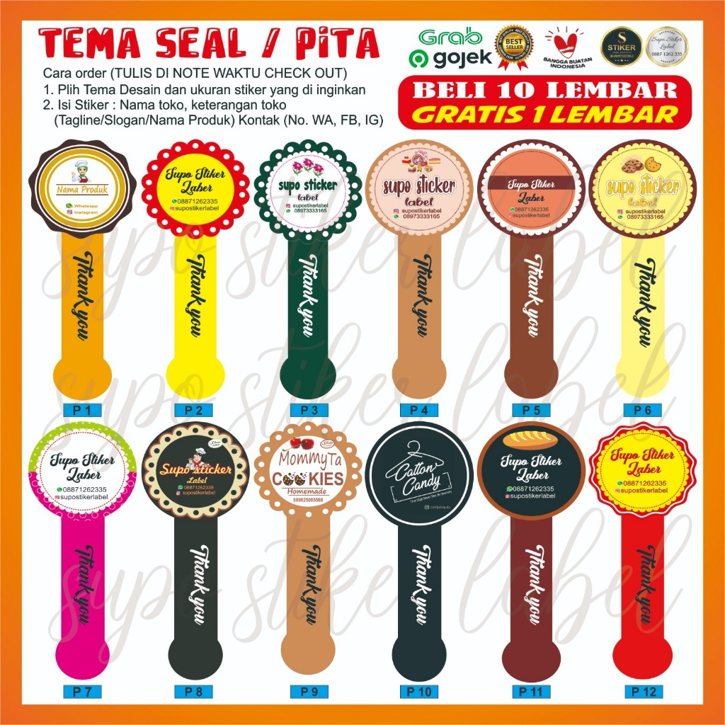 

cutting stiker kemasan sticker label kemasan