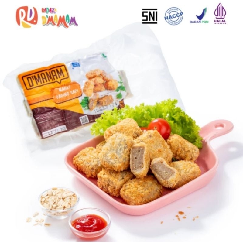 

Nugget Daging Sapi Non MSG DMAMAM nugget sapi anak nugget bayi MPASI Homemade frozen food bogor sehat natural alami