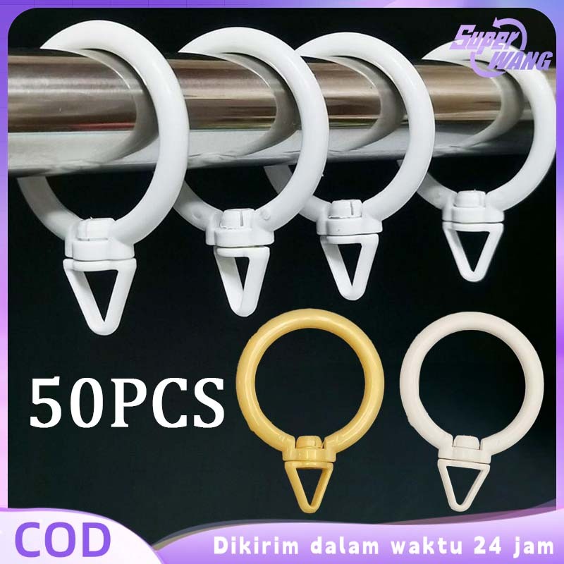 50pcs Ring Rolet Gorden Gantungan Gorden Jendela 35mm Ring Cincin Gorden Ring Gordeng
