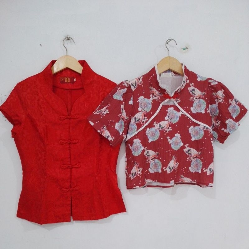 [PRELOVED] Qipao Merah Motif