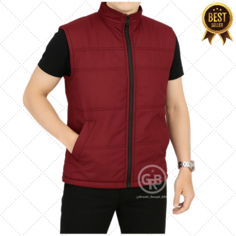 Jaket Rompi parasut pria murah Size Dewasa / Rompi Parasut Pria Jumbo Sablon  / Rompi Motor pria Pol