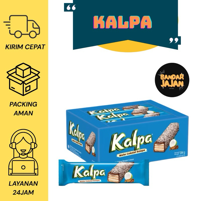 

KALPA WAFER COKLAT KELAPA 1 PACK ISI 12 PCS – Cokelat Kelapa Renyah