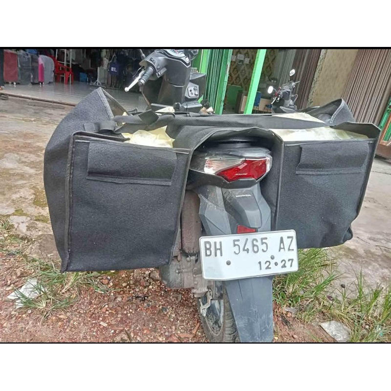 ambung tas obrok tas paket tas kurir keranjang motor sadle bag tobos alongalong obrok